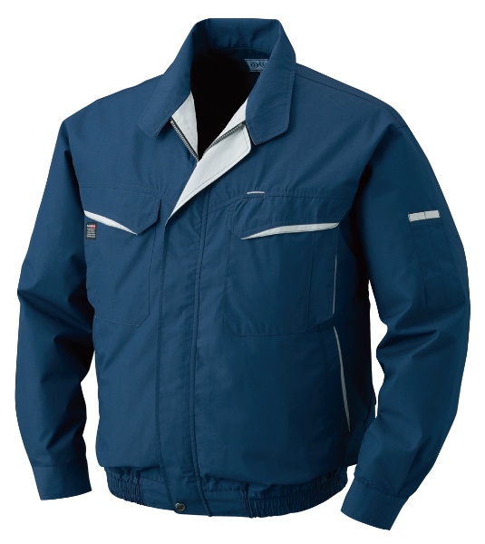 空調服 CN304 ネイビー M 混紡 ※ファン・ケーブル・バッテリー別売 熱中症対策 夏用 空冷式 作業服 クーリングウェア つくし工房