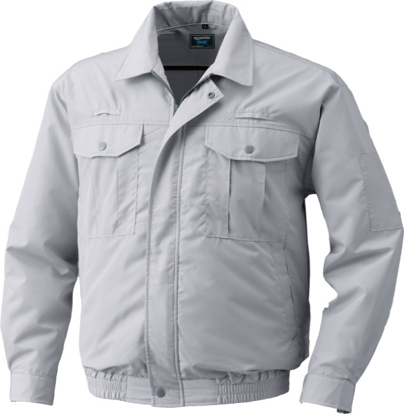 フルハーネス仕様 空調服 CN309 シルバー M 高所作業向け ポリエステル100% ※ファン・ケーブル・バッテリー別売 熱中症対策 夏用 空冷式 作業服 クーリングウェア つくし工房