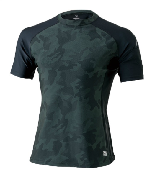 ショートスリーブシャツ  CN412 S  接触冷感 吸汗速乾素材 クールアイス 熱中症対策 つくし工房