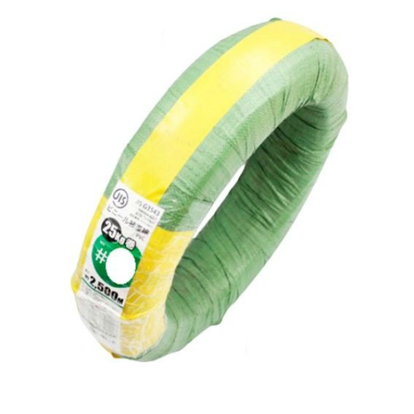 ビニール被覆番線 #10 緑 25kg巻