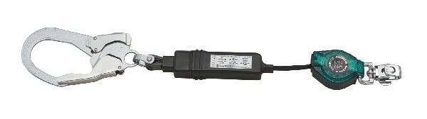 【新規格対応】ランヤード TITAN RICORO-N　ロック装置付き巻取器 タイプ1ランヤード(シングル)   HL-MR 墜落制止用器具 サンコー