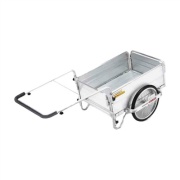 オールアルミ製折りたたみ式リヤカー 全長1860mm×全幅900mm×全高650mm ノーパンクタイヤ 最大積載重量180kg DH-90-60-180 昭和ブリッジ