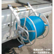 アルミ製 ホース巻取器 マキ太郎 フック付 DR-100F (内径φ8.5mm動噴ホース用/100m巻) HARAX ハラックス