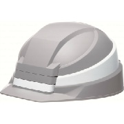 折りたたみヘルメット IZANO2 グレー/ホワイトライン イザノ2 飛来落下物用 墜落時保護用 国家検定取得 DICプラスチック