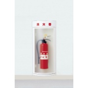 ユニオン消火器ケース 半埋込 半埋込 扉付 スチール(t1.6) ポーラ