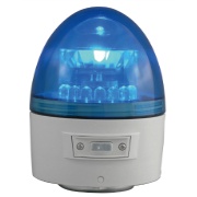 電池式LED警告灯 ニコカプセル φ118mm×H157mm VL11B-003AB 回転灯 青 ブルー パトライト 警告灯 マグネット取付/3点固定兼用 日恵製作所 nikkei