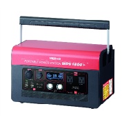 ポータブル電源 ポータブルパワーステーション W406×L260×H241mm 19kg 充電サイクル約2000回 高速充電タイプ 同時給電可能 防災 災害 停電 非常用電源 MEIHO MPS1500 ワキタ