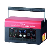ポータブル電源 ポータブルパワーステーション W406×L260×H241mm 22kg 充電サイクル約2000回 高速充電タイプ 同時給電可能 防災 災害 停電 非常用電源 MEIHO MPS2000 ワキタ