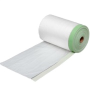 【1ケース20巻入】養生用布テープマスカー W2800mm×25m巻 16mm幅テープ HDPE 半透明 0.009mm厚 表面コロナ処理 内装工事・外装工事・塗装作業用