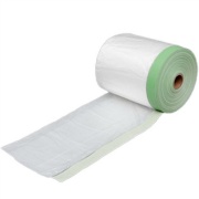 【1ケース30巻入】養生用布テープマスカー W2100mm×25m巻 16mm幅テープ HDPE 半透明 0.009mm厚 表面コロナ処理 内装工事・外装工事・塗装作業用