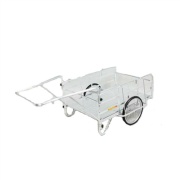 オールアルミ製 折りたたみ式リヤカー 全長2110mm×全幅1080mm×全高730mm ノーパンクタイヤ NS8-A2 昭和ブリッジ