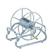 ホース巻取機 MA-1B 床置型 全高600mm×全長650mm×全幅600mm 最大ホース巻取長さ150m ホースリール 散水ホース収納 工事用 業務用 屋外 昭和ブリッジ