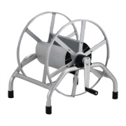 ホース巻取機 床置型 MA-100Y  全高515mm×全長510mm×全幅560mm 最大ホース巻取長さ100m ホースリール 散水ホース収納 工事用 業務用 屋外 昭和ブリッジ