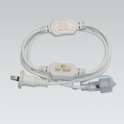 【ロープライト専用/最長50mまで対応】電源コード AC100V6.5A 長さ1.5m 重量200g PVC TP-95V グッドグッズ