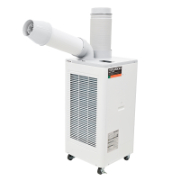 【排水タイプ/パワーヘッド付属】スポットエアコン 首振りなし 単相100V 冷房能力標準(2.1kW~) TS23ECN-1 ホワイト TRUSCO トラスコ中山