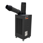 【ドレンレスタイプ/パワーヘッド付属】スポットエアコン 首振りなし 単相100V 冷房能力標準(2.1kW~) TS23ECN-1DL ブラック TRUSCO トラスコ中山