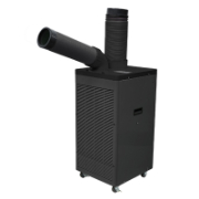 【ドレンレスタイプ/パワーヘッドなし】スポットエアコン 首振りあり 単相100V 冷房能力強 SPC-25ACN-DSTN ブラック TRUSCO トラスコ中山