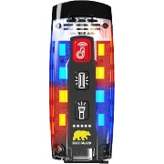 熊よけ電子ホイッスル ベアーガード LEDフラッシュライト付き 装着アラートデバイス 8609 LED警告シグナル 110dB 生活防水 W83.8mm×D34.3mm×H28mm 防犯・防災 クマ対策 アウトドア レジャー向け