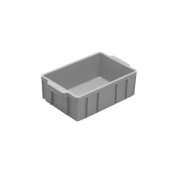 パーツボックス プラテナー 底格子リブ B-13 12L グレー 外寸443mm×283mm×145mm   岐阜プラスチック