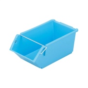 パーツボックス プラテナー 底格子リブ N-9 7.0L ブルー 373mm×214mm×157mm   岐阜プラスチック