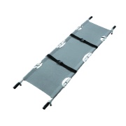 収納バッグ付 四つ折りストレッチャー 640mm×295mm×180mm 7142458 軽量アルミ製 6kg 折りたたみ担架 防災推奨品 非常災害 医療介護用 スポーツ