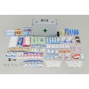 災害多人数用救急箱 約50人用 7247306 防災救急セット 応急手当衛生用品 携帯ケース入り 事業所備蓄用 BCP対策