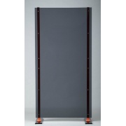 【屋内用】ポリカーボネート製スクリーンパーティション ヘリオス バリケードセット スクリーンパネル1015 パネル+支柱セット ベースプレート式 直置きタイプ BS-1020 SM W1000mm×H2000mm×D400mm 高岡ケージ工業