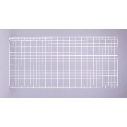 【屋外用・単品】スチール製ワイヤーメッシュパーティション ヘリオス メッシュパネル本体2010 PHM-0010 W2000mm×H950mm×D30mm 高岡ケージ工業