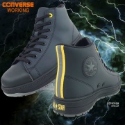 プロテクティブスニーカー CONVERSE ALL STAR PS II EG HI ブラック 帯電防止インソール セーフティ コンバースオールスター ハイカット 13サイズ 23.0~30.0cm JSAA A種 衝撃吸収 作業用安全靴 プロスニーカー 安全靴