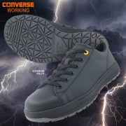 プロテクティブスニーカー CONVERSE ALL STAR PS II EG OX ブラック 帯電防止インソール セーフティ コンバースオールスター ローカット 13サイズ 23.0~30.0cm JSAA A種 衝撃吸収 作業用安全靴 プロスニーカー 安全靴