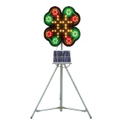 【本体のみ】LED大型回転灯　ネオクローバー※ソーラー電源ユニット・三脚別売