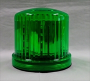 マグネット付回転灯 超高輝度LED 緑色 電池式 回転・点滅灯 Φ125mm×H112mm 警告灯 パトライト