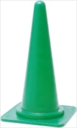 カラーコーン カラフルコーンＭ[軽量タイプ]　緑 380mm×380mm×H700mm 8Y0015 パイロン