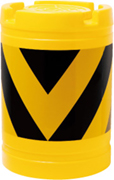 クッションドラムV型 黄反射/黒無反射 ＫＨB-3 バンパードラム
