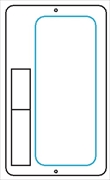 置場標識 置場１１　無地 600mm×400mm メラミン鉄板製 保管場所標識 置き場標識