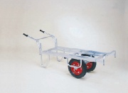 コン助アルミ製　平形２輪車（１輪車に付け替え可能タイプ）　エアータイヤ