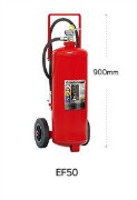 【2025年製】業務用消火器 蓄圧式 粉末 ABC 50型 EF50 鉄製 リサイクルシール付 ハイパークイーン モリタ宮田 MORITA