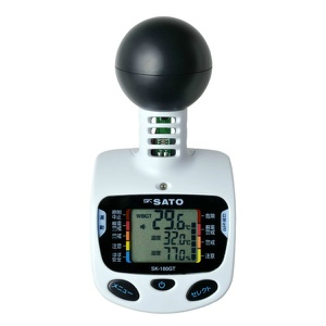 WBGT温度計 黒球型携帯熱中症計 SK-180GT 熱中症対策商品