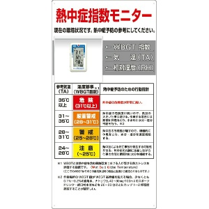 熱中症対策 みはりん坊付き熱中症対策標識
