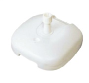 パラソルベーススタンド ホワイト H28.5cm×W46cm×D46cm M-7140 1.3kg 注水時19kg