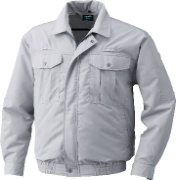 フルハーネス仕様 空調服 CN309 シルバー M 高所作業向け ポリエステル100% ※ファン・ケーブル・バッテリー別売 熱中症対策 夏用 空冷式 作業服 クーリングウェア つくし工房