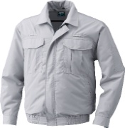 フルハーネス仕様 空調服 CN311 シルバー M 高所作業向け ポリエステル100% ※ファン・ケーブル・バッテリー別売 熱中症対策 夏用 空冷式 作業服 クーリングウェア つくし工房