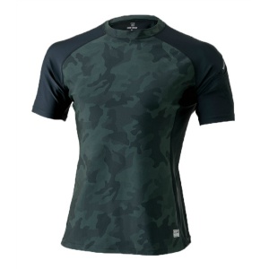 ショートスリーブシャツ CN412 S 接触冷感 吸汗速乾素材 クールアイス 熱中症対策 つくし工房