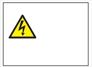 産業安全標識  【危険（マーク）のみ】 225mm×300mm メラミン鉄板製（表印刷) Ｆ７２ 消防 危険物標識 安全標識
