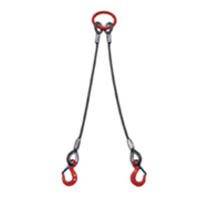 2本吊り ワイヤスリング  0.5ｔ用×0.5m スリングセット ワイヤタイプ 吊り具・玉掛用具 大洋製器工業 TAIYO