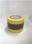 トラ柄標示テープ トラテープ（黄／黒） 45mm巾mm×10m巻 ストライプ柄 無反射  安全表示テープ