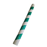 【10個セット】 反射式 パイプガード 48.6φ単管パイプ用 養生クッション 内径50φ 外径68φ×1000mm 緑/白 AR-0765 ポール用養生材 アラオ ARAO