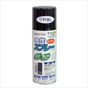 【12本セット】アトム 水性スプレー 300ml つや消し黒 水性 つやあり 二回塗り ノンフロン 多用途 アトムサポート