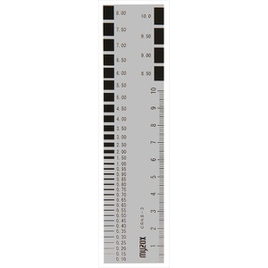 クラックスケール 35×150mm 黒目盛/透明タイプ CRKS-3 ひび割れ試験 マイゾックス MYZOX