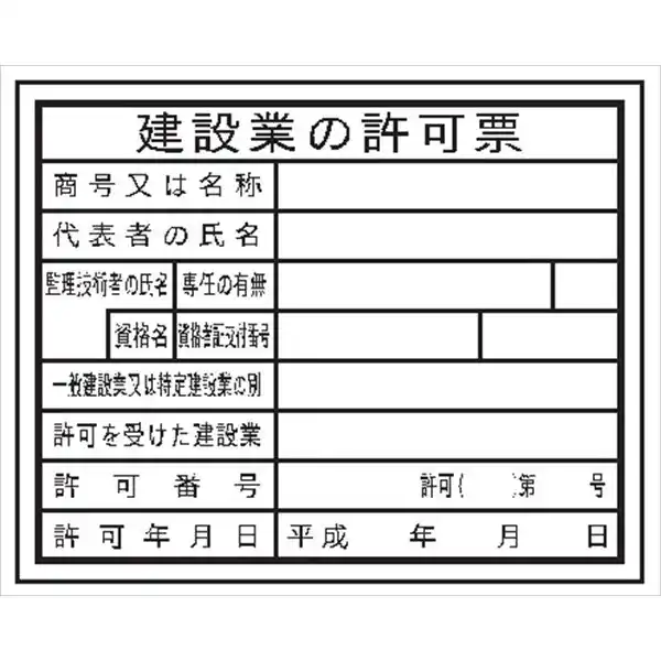 28-法令許可票・建災防統一標識・各種安全標識